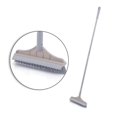 2 In 1 Removable Cleaning Brush Long Handle Floor Scrub