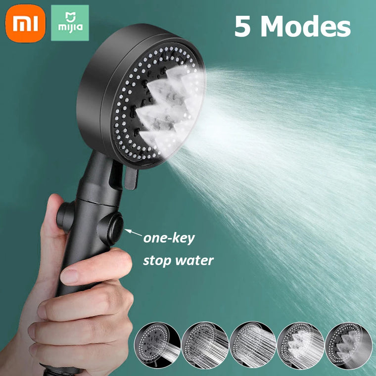Adjustable High Pressure Shower Head Handheld Spray Nozzle Accessories