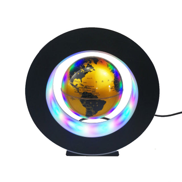LED World Map Magnetic Levitation Floating Globe Levitating Lamp