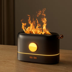 3 Colors Flame Humidifier Lamp Air Essential Oil Diffuser